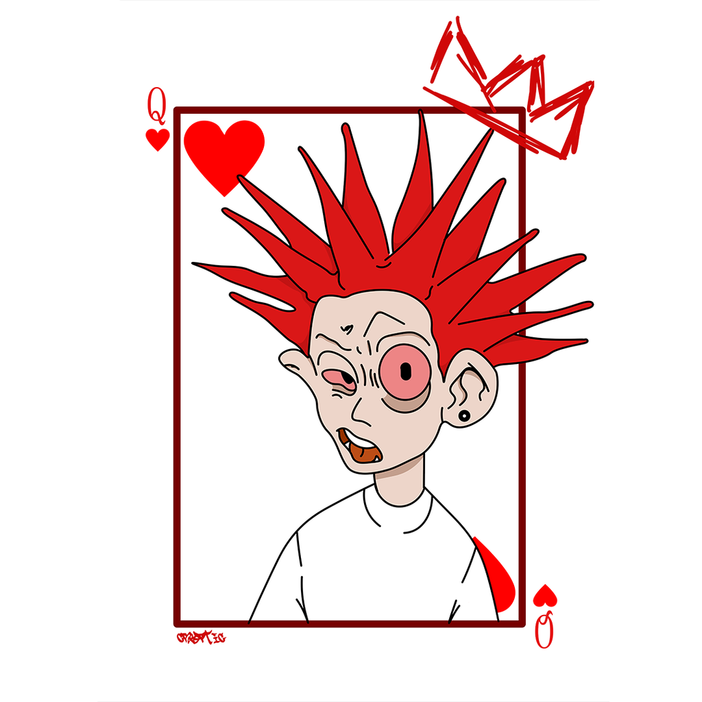 Cryptic - King Card - Magnetic Patch For Hoodie