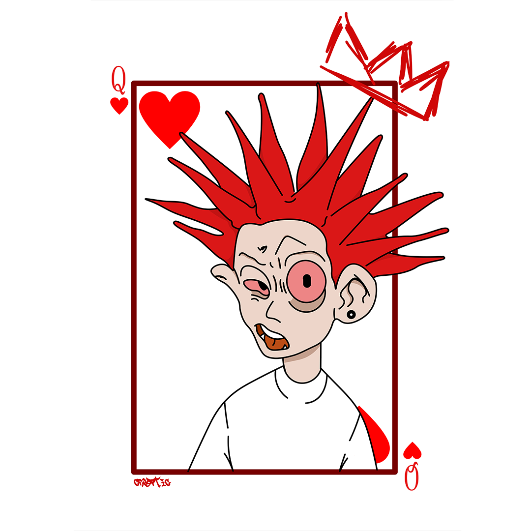 Cryptic - King Card - Magnetic Patch For Hoodie