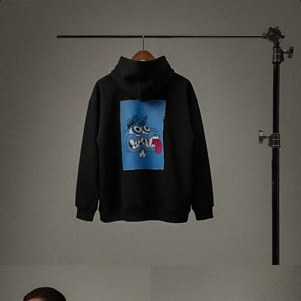 Cryptic Magnetic Hoodie - Originale e Personalizzabile | Minimalista, felpa nera con  design innovativo e calamite integrate